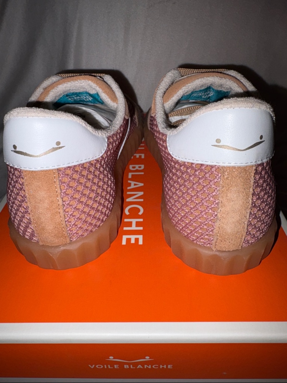 NWT VOILE BLANCHE Ines Sneaker in Sienna Rose - Picture 11 of 16